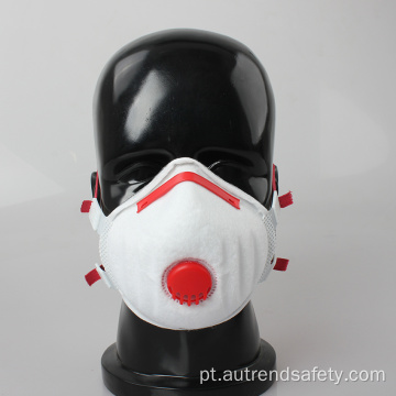 Máscara industrial do respirador da Anti-poeira da forma do copo do certificado FFP3 com válvula de expiração